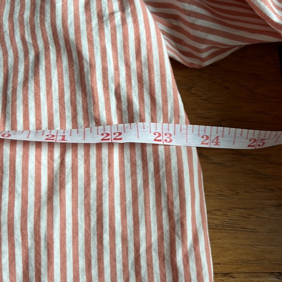 Pink striped button up - Picture 6 of 7